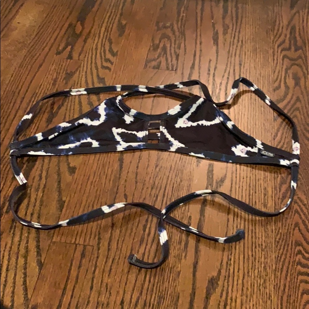 Black and White Jolyn Bikini Top